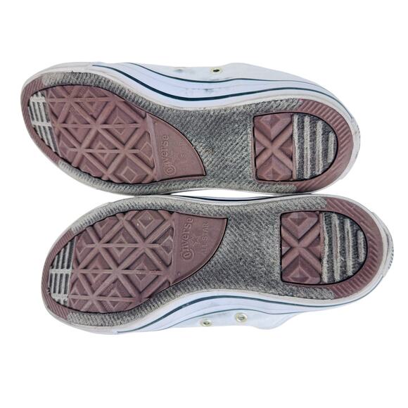 Converse Chuck Taylor All Star Sneakers Women's 7 White Leopard Double Tongue - Picture 10 of 13